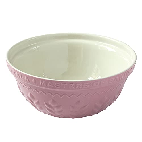 Tala Dusty Pink Stoneware Mixing Bowl, Embossed Corn Design, Durable, Chip-resistant, Baking, 30cm, (10B31388) - Image 3