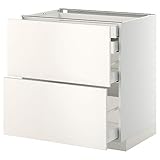 MAXIMERA/METOD base cb 2 frnts/2 bajo/1 md/1 hi drw 80x61.6x88 cm blanco/Veddinge blanco