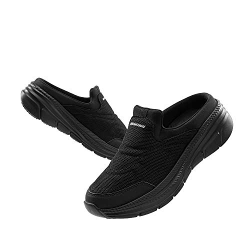 Dream Pairs Slip On Sneakers Women, Slip Resistant Lightweight Tennis Shoes - Arch Support Breathable Knitted - Removable Insole - Gym Nurse Dog Walking Walking Shoes, All Black, Size 7.5 Sdws2312W #TOP2