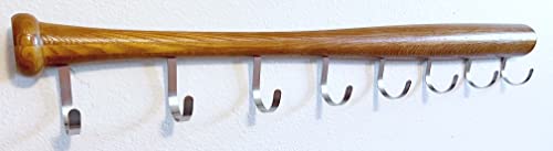 Hudson & Hank Hardwood Baseball Bat Coat Rack #TOP18