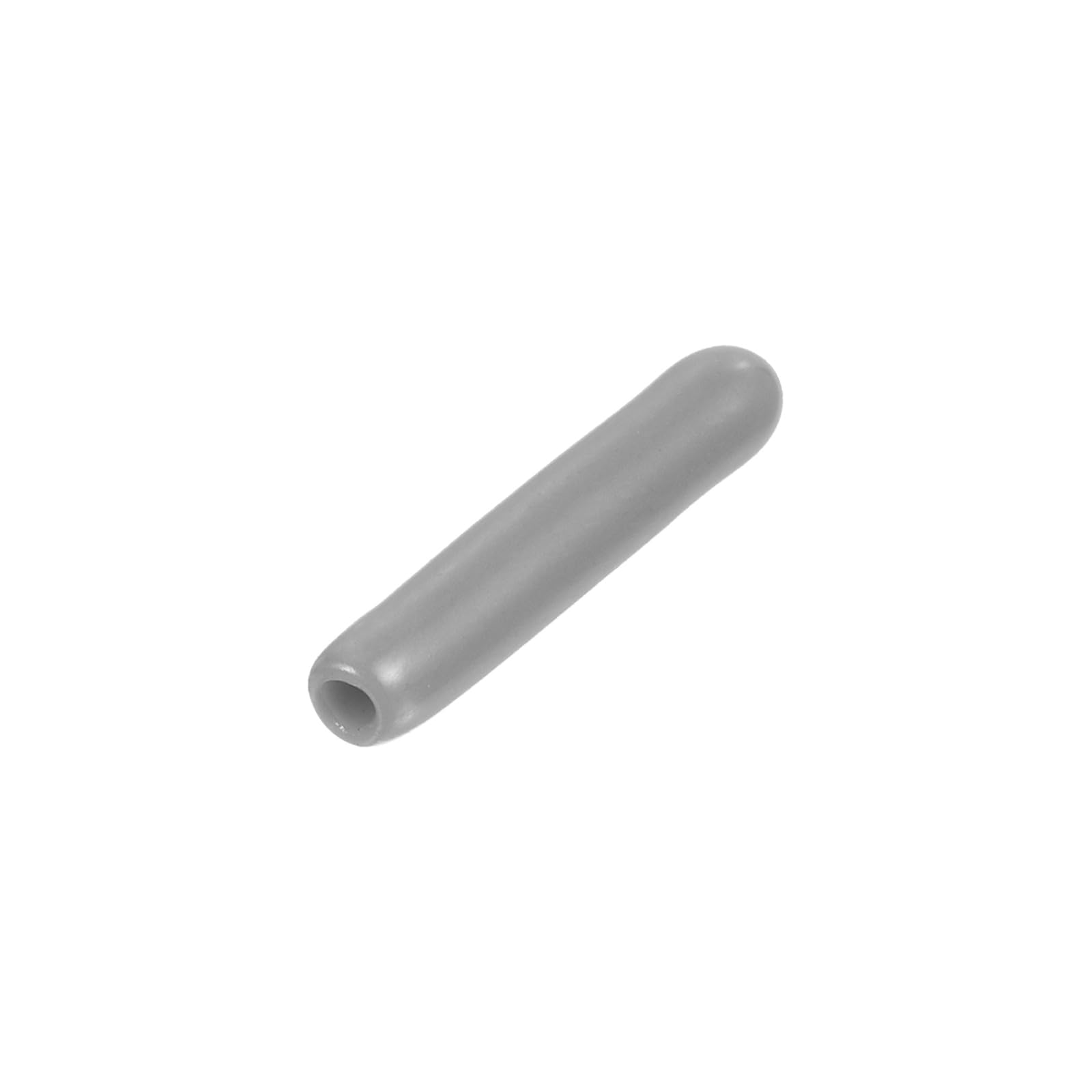 uxcell 20pcs Rubber End Caps Protective Caps 1.5mm ID Vinyl PVC Round Tube Bolt Cap Cover Screw Thread Protectors, Light Grey
