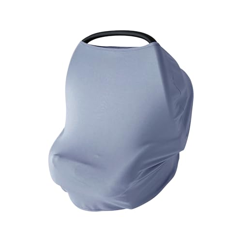 PurComfy Baby Car Seat Cover, Supersoft Bamboo Viscose Carseat Cover for Infant Boys & Girls, Breathable Multi-Use Breastfeeding Covers, Canopy for Ca