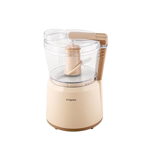 Tognana Iridea, Tritatutto Elettrico 0,75 L, Plastica-Acciaio Inox, Champagne