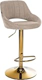 DESIGN CONTEMPORAIN: chaise de bar au style actuel, avec revetement en tissu facile d entretien. Convient a la cuisine, au coin bar, au salon et plus encore.