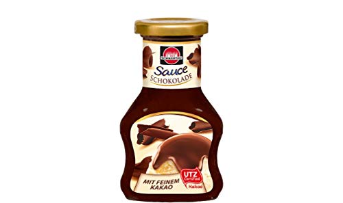 Schwartau Dessert Sauce Schokolade, zum Verfeinern von Desserts und Eis, 250ml (Packung mit 2)