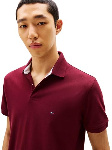 Image of Tommy Hilfiger Men's Short Sleeve Cotton Pique Polo Shirt in Regular Fit 2024 Collection