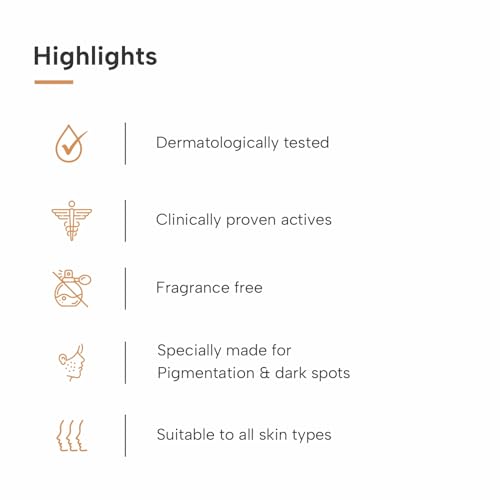 DERMATOUCH Bye Bye Pigmentation Serum | For Pigmentation, Dark Spots, Blemishes | For all skin types | For Both Men & Women | 18ml