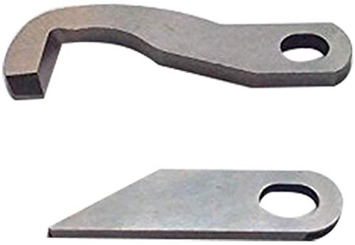 YICBOR Cuchillo superior XB0563001 XB1459001 cuchillo inferior para máquina Overlock Brother Serger (XB0563001+XB1459001)