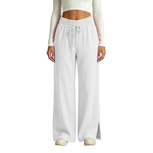 Pantalon décontracté femme fluide en coton léger pour look quotidien