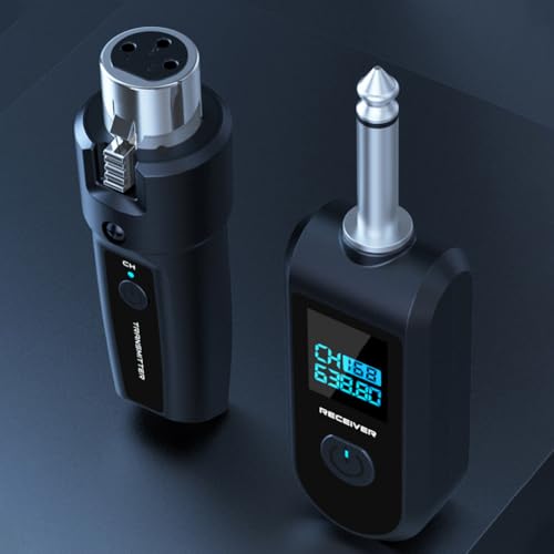 Adaptador de micrófono inalámbrico profesional de aleación de aluminio con receptor claro 3