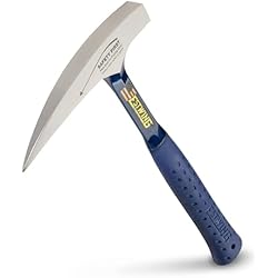 ESTWING Rock Pick - 22 oz USA Made Geology Hammer with Pointed Tip & Shock Reduction Grip - E3-22P