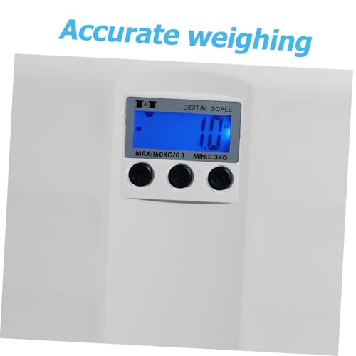 DECORNIJIA Elektronische Babywaage Digital mit Großem LCD Display Max Tragkraft Präzise Haustier und Neugeborenenwaage für Mutter Junge Mädchen Hund und Katze Schlankes Design Weiß