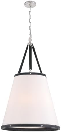Crystorama Libby Langdon Callahan 6 Light Polished Nickel Pendant