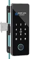 Fechadura Digital Biométrica WiFi para Porta de Vidro, com Impressão Digital, Cartão e Senha, Controle por Aplicativo, Estilo Moderno, para Residências (Vidro com Alvenaria)
