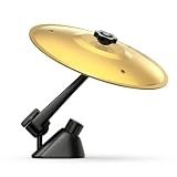 Car Crash Becken, 360°-Drehung Auto-Trommel-Lüftungsschlitz, Schlagzeug Becken, Car Crash Cymbal Drum Autounfall Schlagzeug Musikinstrumente Ornamente für Alle Arten Fahrzeugen Musikliebhaber (Gold)