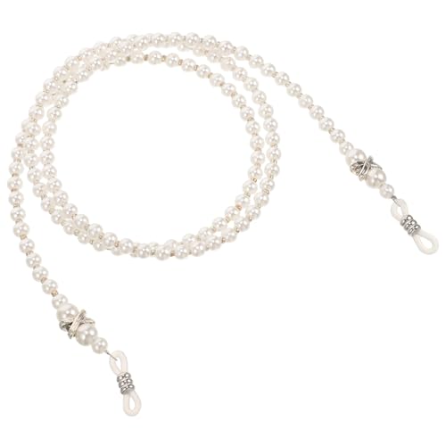 SUPVOX Fashion Imitation Pearl Eyeglass Chain for Women, Stylish Beaded Glasses Necklace Strap, Sunglass Holder Lanyard for Travel and Daily Wear