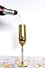AWEHIRU Gold Champagne Flutes (6 glasses/flutes) by Luxe Glassware, for Parties, Weddings, Anniversaries, Special Occasions, Birthdays and Decoration