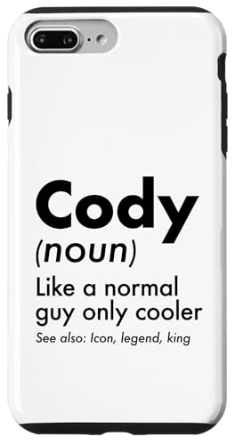Cody Like A Normal Guy Only Cooler Legend King �t�@�[�X�g�l�[�� �X�}�z�P�[�X iPhone 7 Plus/8 Plus �p