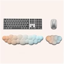 Cloud Shape Wrist Rest for Keyboard and Mouse Computer Wrist Support Pad Ease Typing Pain for Office A