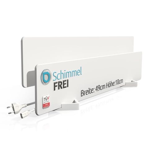 ELIAS Schimmel Dry - Schimmelentferner Wand & Bad -ohne Chemie für immer Schimmelfrei - Die Alternative zum Schimmelspray und zur Schimmelfarbe innen Weiß (2, 1 stück (2er Pack))