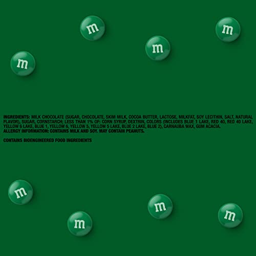 M&M’s Dark Green Milk Chocolate Candy, 5Lbs Of M&M's In Resealable Pack For Candy Bars, Holiday Parties, Graduations, Christmas, Dessert Tables & Diy Party Favors #TOP6