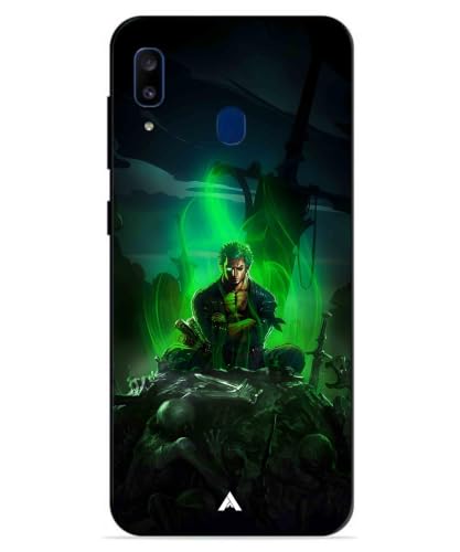 Image of Premium Anime 1 Case for Samsung Galaxy A20 (Glossy Finish) Soft-Touch Metal TPU Back Cover, Shockproof, Designer, Aesthetic Mobile Phone Case