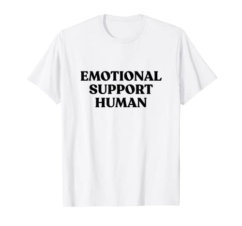Soporte emocional Camisa humana Mujeres Hombres Divertido Pet Owner Regalo Camiseta