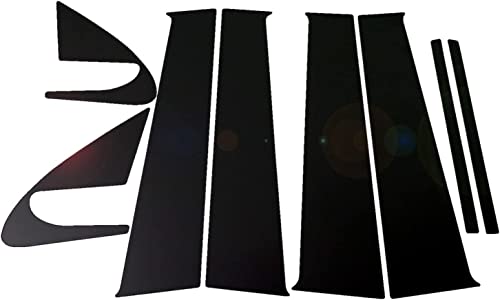 BRIGHTZ マーチ K13 超鏡面ブラックメッキピラーパネルカバー 8PC バイザー無し用 【 PIL−BLA−340 】