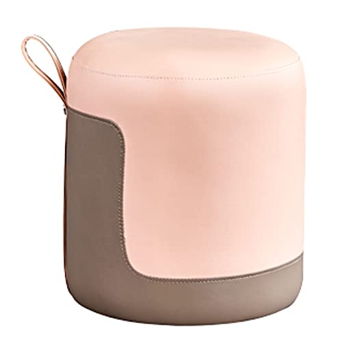 Pouf rond en PU résistant pour petits espaces et salons - 6