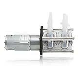 Bomba dosificadora de líquidos, bomba peristáltica de alto flujo, tubería de calidad alimentaria, succión fuerte, 2 x 500 ml/min, resistente al desgaste para biotecnología farmacéutica