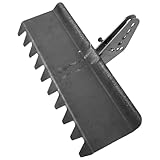 HOODANCOS Rastrello Livellatore per Motocoltivatore 40 Cm, Attrezzo da Giardino per Livellamento Terreno, Accessorio per Rastrello Coltivatore, Strumento per Manutenzione Prato e Orto