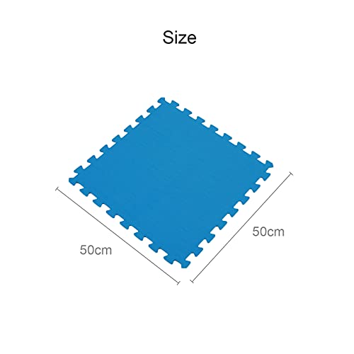 Meisterhome® Zwembad tegels - Set van 8 stuks - 50x50 cm - 2 m² - Bodem bescherming - Ondertegels - Ondervloer… - Image 8