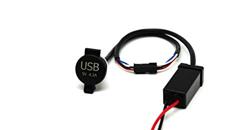 Cable USB Motocicleta Cliff-Top Carga Directa 4.2 Amp de Alta Intensidad 4