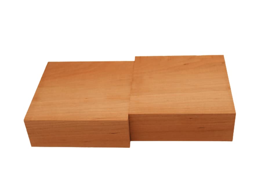 Barrington Hardwoods Cherry Lumber Bowl Blanks 3" (2 Pcs) (3" x 6" x 6")
