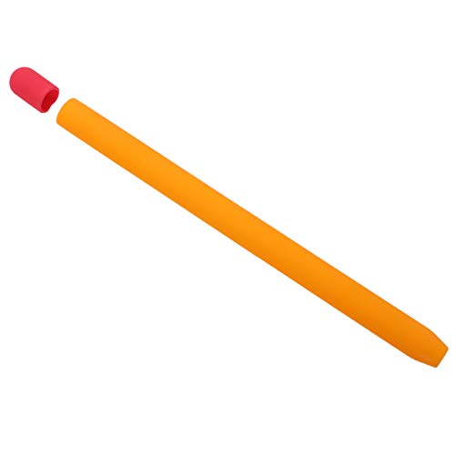 UKCOCO Stifthalter Kompatibel für Pencil Hülle - Silikonschutzhülle Anti-Rutsch-Hülle Hautgriff Abdeckungshalter Zubeh?r Kompatibel mit Pencil 2. Generation (Orange) – Bild 4