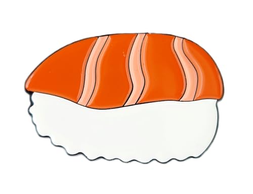 Funny & Unique Golf Ball Markers with Hat Clip – Food & Fun Icons – Perfect Golf Accessories & Gifts (Tuna Sushi)