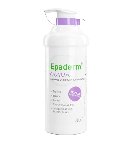 Epaderm Moisturising Cream for Dry Skin including Eczema and Psoriasis 500g Pump