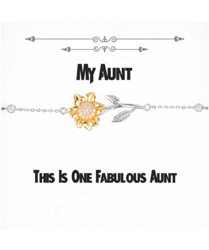 This Is One Fabulous Aunt Sunflower Bracelet, Aunt Jewelry, Fun
