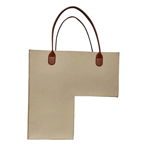 Cesto organizer per scale, in feltro, per scale in legno, moquette, beige