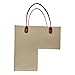 Bothyi Stair Basket for Carpeted Stairs and Wooden Stairs, Felt Staircase Storage Organizer with Handles for Laundry, Toys, Beige