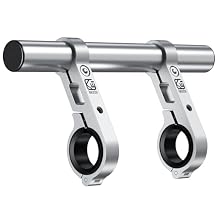 BRCOVAN Aluminum Alloy Handlebar Extender for Bicycle & Motorcycle, Bike Handlebar Extensions with Double Mounting Clamp Bracket, Fit for Round Rails 0.87 / 1 / 1.125 / 1.26 in Diameter