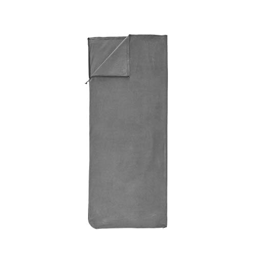 Outbound Fleece Sleeping Bag Liner | Cold Weather and Lightweight | Ideal for Backpacking, Camping and Hiking | Fleece, Gray