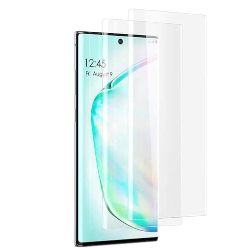 Luminira [2 Pack] Screen Protector Compatible Samsung Galaxy Note 10 Screen Protector - Premium Surface Hardness Crystal Clear [Full Screen Coverage] Tempered Glass Screen Protector Guard Cover