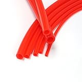 Youbo - Tubos de silicona, 9.84 pies, 5/16 pulgadas ID x 25/64 pulgadas OD (8 mm x 10 mm) rojo, para bebida de cerveza de leche suave de grado alimenticio, elaboración de vino, motor, bomba de aire