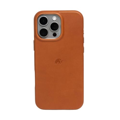 Bullstrap Flex Leather Case for iPhone 15 Pro w/TPU Rim for Extra Corner Protection