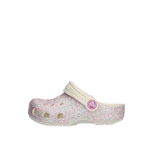 Crocs Kids' Classic Glitter Clog | Glitter Shoes for Girls | Slip On Shoes