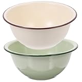 Bol à soupe - en émail avec couvercle est capable de garder contenu à sec et , empêche également taches, bol à mélanger