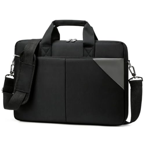 Pasta Notebook 15.6 Preta Com Alça Impermeável Bolsa Executiva Masculino Feminina Grande Para Viagem