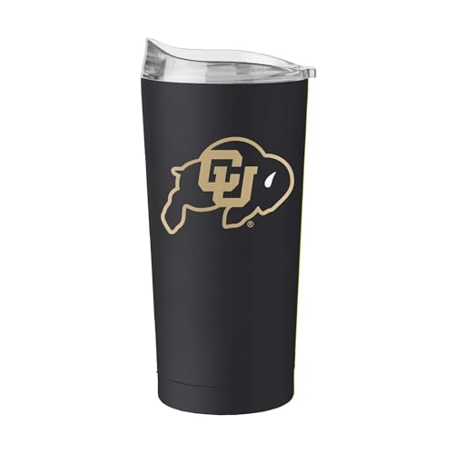 Image of Logo Brands NCAA 20 oz Powder Coat Stainless Tumbler -Double-Wall Insulated Everday Tumbler for Hot or Cold Drinks, High Lip Lid, Team Color
