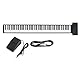 Roll-Up-Piano, Tragbares Elektronisches Klavier mit 88 Tasten, Bluetooth-Soft-Tastatur mit Zwei Lautsprechern, Faltbar Pädagogische Elektronische Digitale Musik-Klaviertastatur für(Schwarz)
